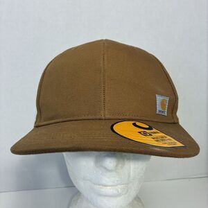 Carhartt Force Brown Canvas Snapback Hat Cap One Size Workwear Outdoor